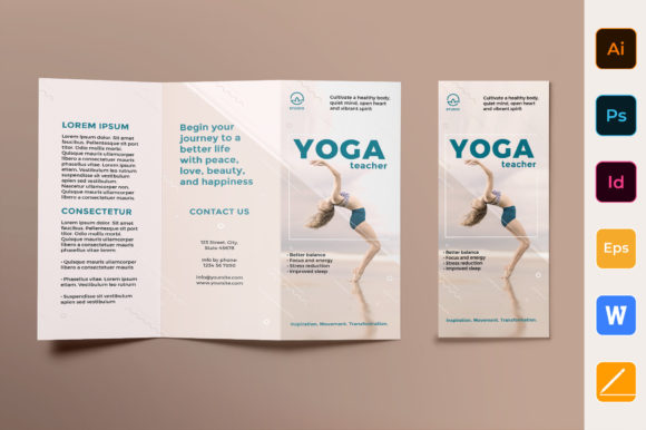 Download Yoga Instructor Brochure Template - Instructor Collection