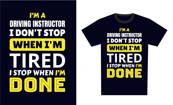 Download Driving Instructor T-Shirt Design - Instructor Collection