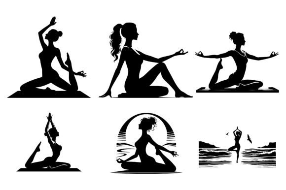 Download Woman Yoga Icon Vector Illustration - Yoga Collection
