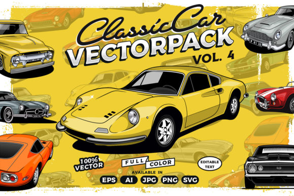Download Classic Car Vector Collection Volume 4 - Classic Collection