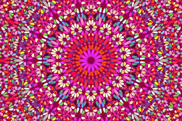 Download Floral Mosaic Mandala Background - Background Collection