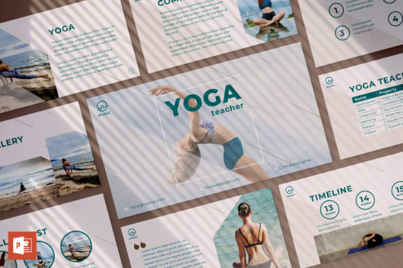 Download Yoga Instructor PowerPoint Template - Instructor Collection