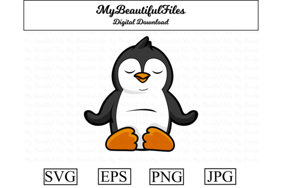 Download Yoga Penguin Meditation Cartoon - Yoga Collection