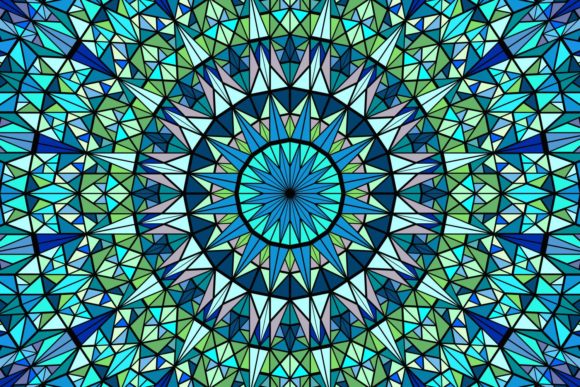Download Triangle Mosaic Mandala Background - Background Collection
