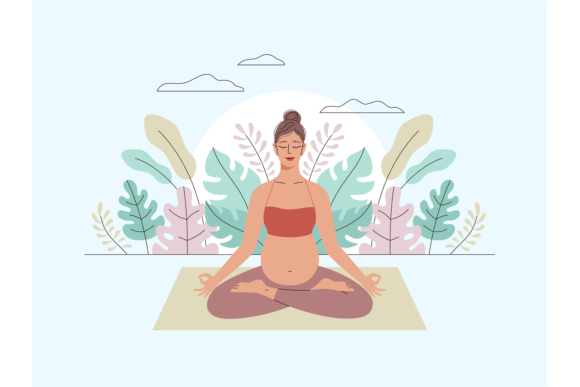 Download Pregnancy Woman Meditation. Yoga Lifesty - Yoga Collection